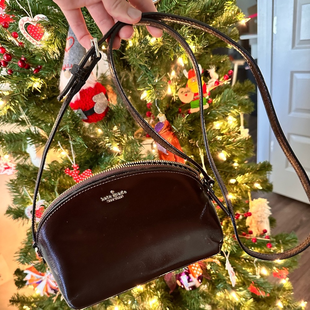Kate Spade Crossbody Purse in espresso brown. Brand new, never used!
